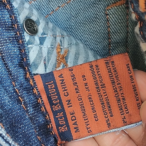 ROCK REVIVAL Jen Straight Leg Jeans Size 25 - Picture 8 of 15